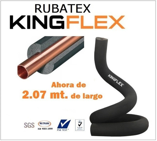Rubatex Marca Kingflex Europa 2mt De Largo Desde 1/4  De Ø