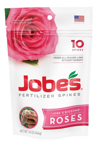 Jobe's, , Picos Fertilizantes, Rosa, Incluye 10 Espigas, 16 