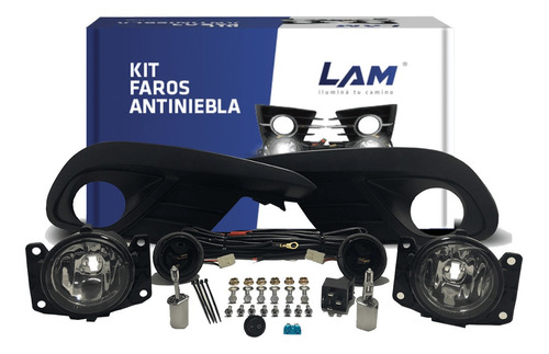 Kit Conjunto Faros Antiniebla Fiat Grand Siena Gris 2016