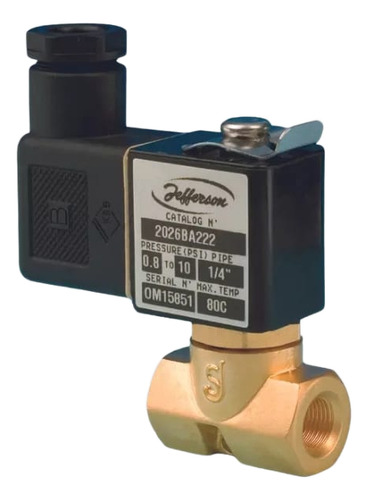Micro Valvula Solenoide Jefferson 2 Vias 2026 1/4 230v
