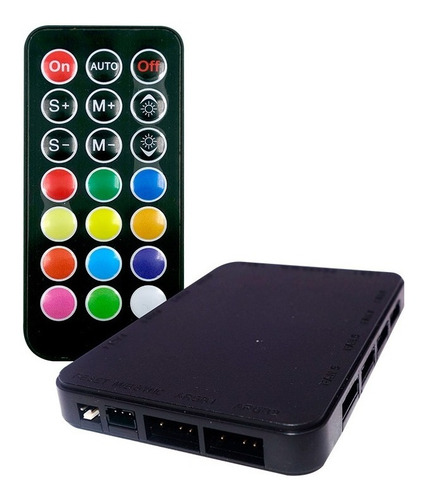 Imagen 2 de 2 de Controlador Fan Cooler Rgb Teros Te-7052n Control Remoto