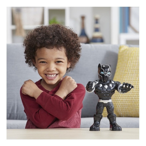 Imagem 3 de 5 de Plk Super Hero Mega Mighties Pantera Negra Hasbro E4151