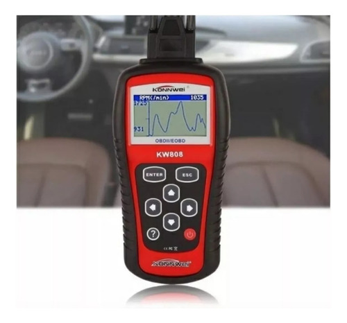 Escaner Automotriz Konnwei Kw808 Obd2 / Eobd Multimarcas