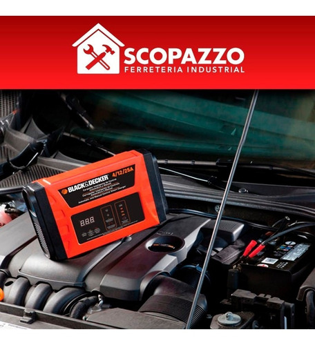 Imagen 4 de 8 de Cargador Bateria Inteligente Auto Black Decker 25 Amp Bc25