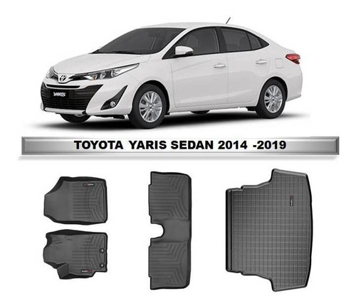 Weathertech Alfombra Bandeja Toyota Yaris 2014-19