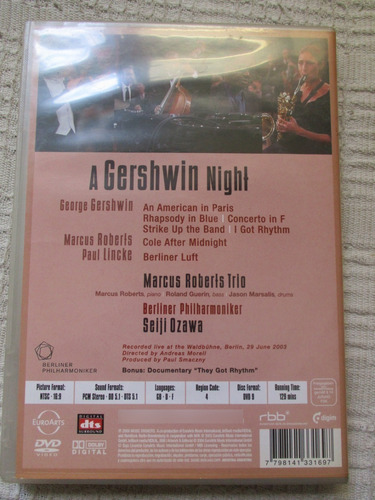Seiji Ozawa Conducts A Gershwin Night. Marcus Roberts Trio