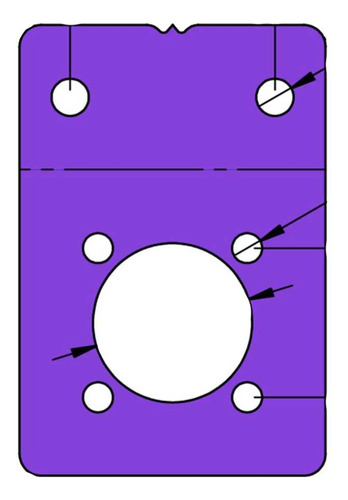 Make&run Placa Porta Rodamiento Con Flange - Pf-608-20-17