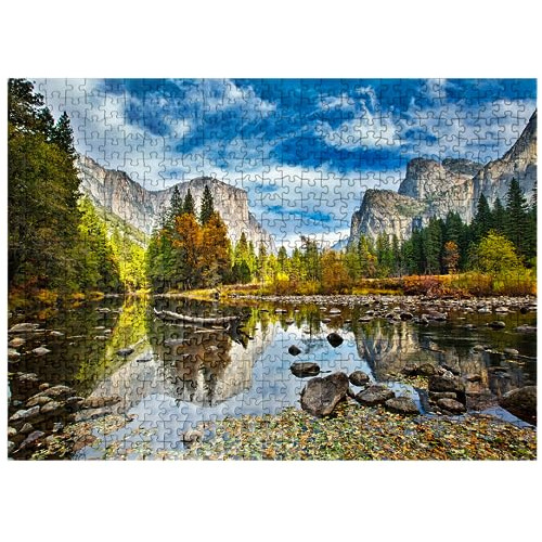 El Capitan And Merced River In Autumn, California, Usa - Pre