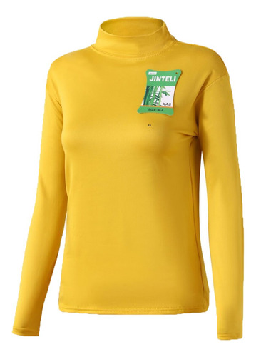 Pcak 3 Camisetas Bambú Cuello Alto Mujer Sin Polar