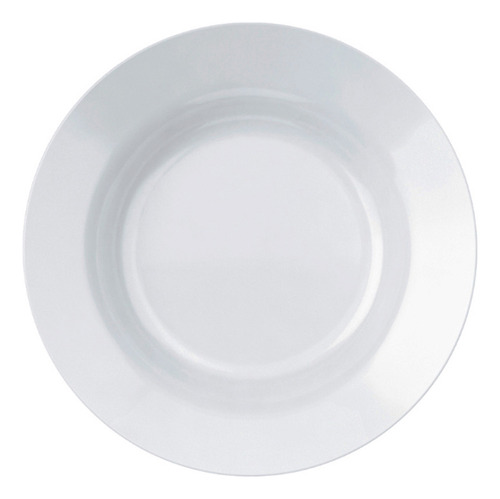 6 Prato Fundo Opaline Menu 23 Cm Resistente Imediato Cor Branco