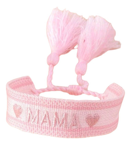 Pulsera Tejida Mano Mama Para Regalo Bella Y Delicada Mujer