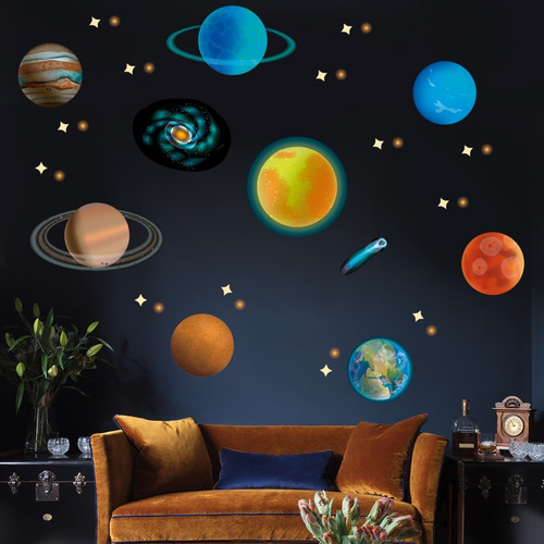 Vinilos Decorativos Planetas Sistema Solar Galaxia Espacio