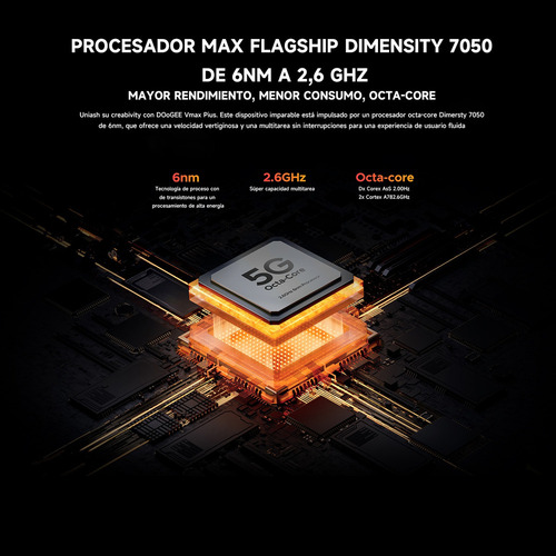 Doogee V Max Plus 16gb 512gb Negro Dual Sim 5g Smartphone Robusto 22000mah 200mp Camera 120hz Dimensity 7050 Android 14