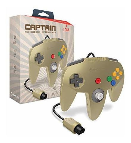 Control N64 Mando Premium Hyperkin  Captain  Para N64 (gold)