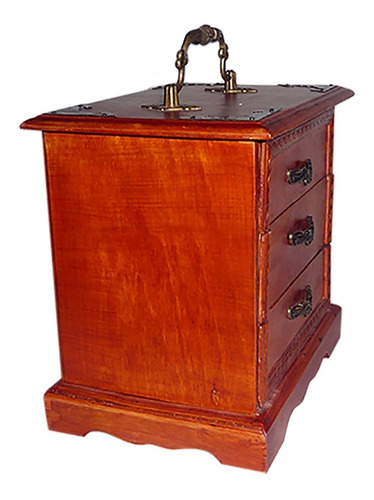 Imagen 2 de 4 de C&h Alhajero Diseño De Tres Cajones Diseño Vintage De Madera