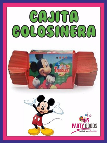 Mickey Cajita Golosinera C/forma De Caramelo - Envíos!!! 