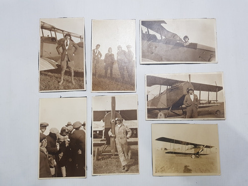 Imagen 1 de 5 de Antiguas Fotos Aviones Aeronáutica Vuelo 1920 Lote Mag 59274