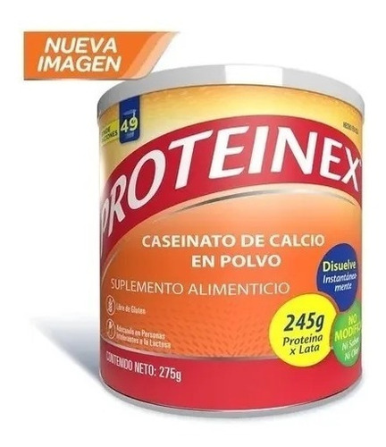 Enterex Proteinex 275g, Caseinato De Calcio. Polvo. Sabor Sin sabor