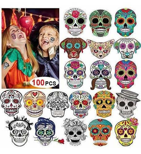 Tatuaje Temporale - Día De Los Muertos Sugar Skull Tattoos (