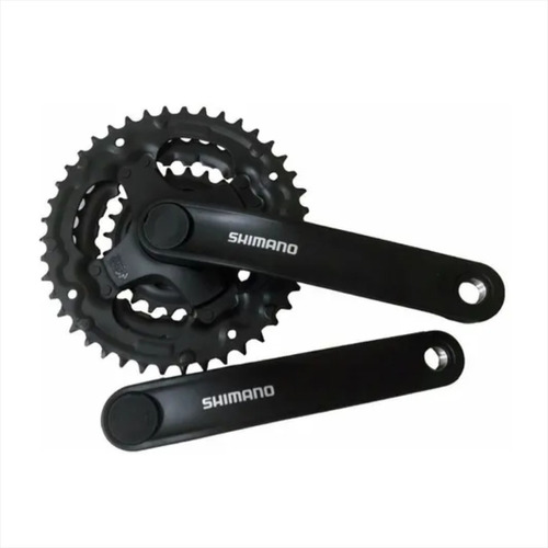 Plato Y Palanca Triple P/ Bici Mtb Shimano Fc-301 C/ Cubre