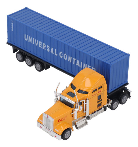 Tractor Container Toy 1:65 Truck Alloy Shell Vivid Trailer