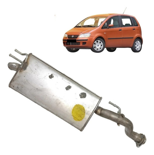 Silenciador Trasero Tubo De Escape Fiat Idea Hlx Original