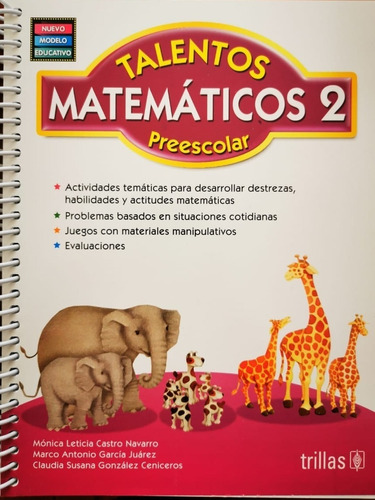 Talentos Matemáticos Preescolar 2 Trillas