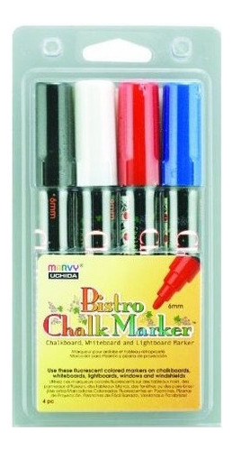 Uchida 480-4c Marvy Broad Point Tip Basic Bistro Chalk Marke