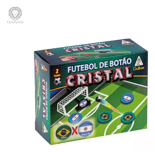 Futebol Botão Cristal Seleções Brasil x Argentina Gulliver, Multicor