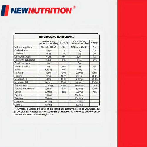 Café Turbo Em Pó 220g New Nutrition Sabor:natural