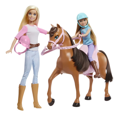 Boneca Barbie E Stacie Com Cavalo Aulas De Montaria Mattel