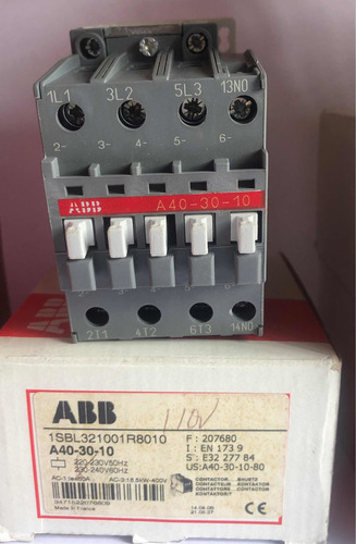 Contactor Abb Mod. A30-30/ A26-30/ A40-30 Bobinas 110v-220v