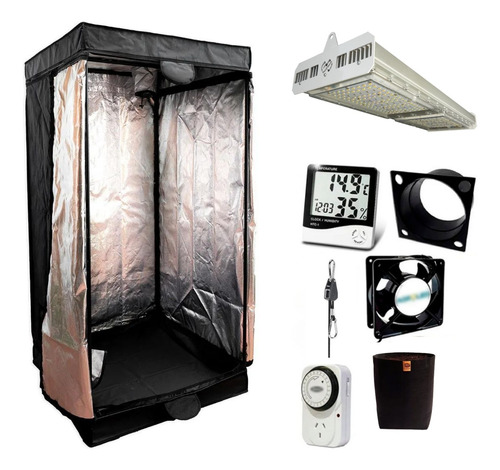 Combo Cultivo Kit Indoor Led Carpa 80x80 + Jx150 Completo