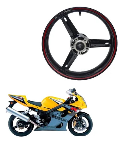 Rueda Delantera Suzuki Gsxr 1000 2002/2005 Usad #03 Mk Motos