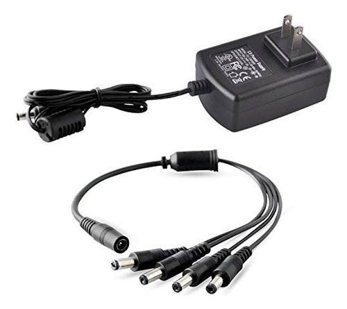 Adaptador Cámara Seguridad 12v 2a Con Splitter 1 A 4
