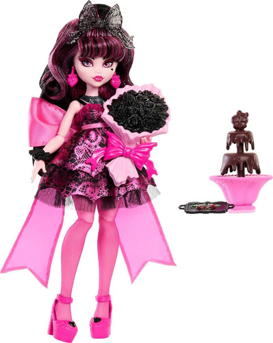 Muñeca Draculaura De Monster High En Vestido De Fiesta De B