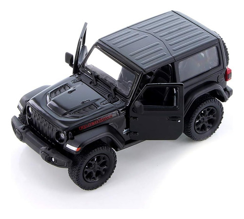Jeep Wrangler Rubicon Esc. 1:34 Kinsmart Color Negro