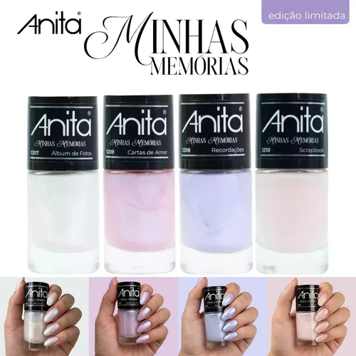Kit Esmaltes Anita Nova Coleção Minhas Memórias Limitada Novas Cores