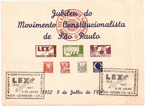 Folhinha 25 Anos Movimento Constitucionalista De São Paulo 