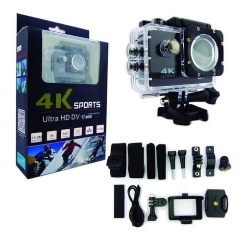 Imagen 2 de 2 de Cámara Deportiva 4k Ultra Hd, Sumergible 30 Mt