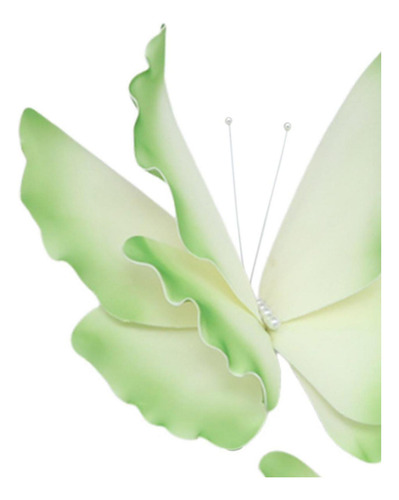 2 Decoraciones De Mariposas Artificiales Creativas Verde