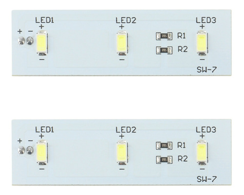 2 Barras De Tiras De Luz Led Para Heladera, Repuesto Par