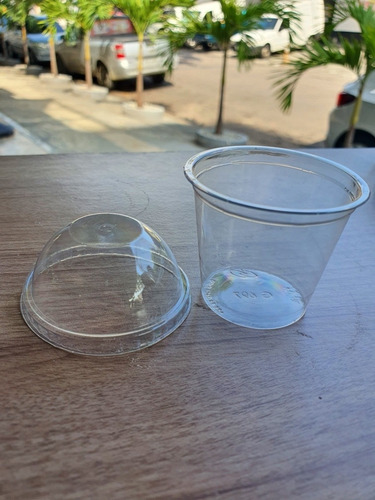 100 Mini Copo Bolha Pet 60 Ml G697 - Verrine - Bolo No Pote