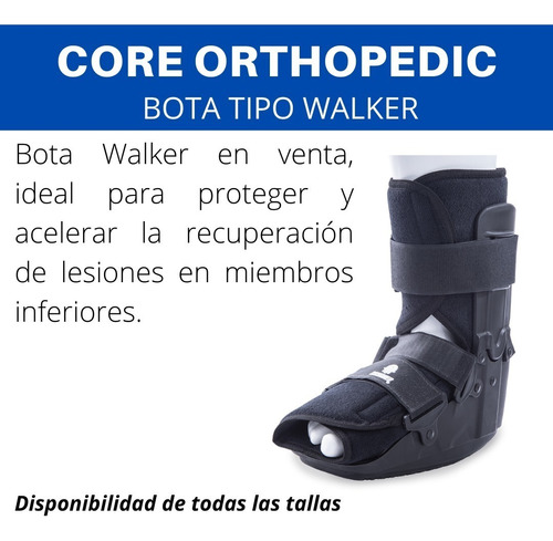 Bota Tipo Walker Ortopédica Tobillo Pie / Bota Walker 28cms
