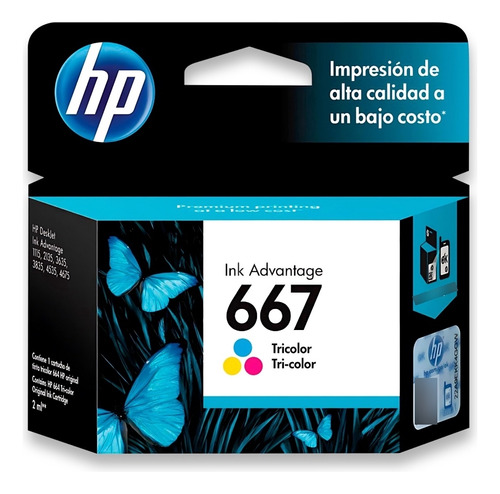 Cartucho Original Hp 667 Color