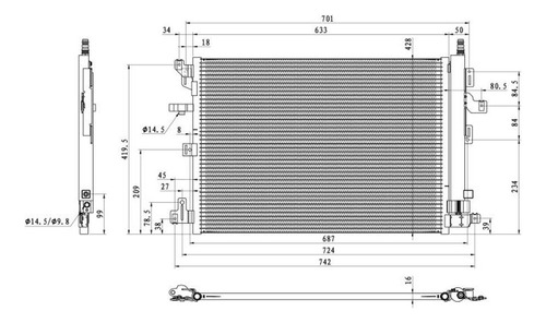 Condensador Volvo Xc90 3.2 Automatico C/a