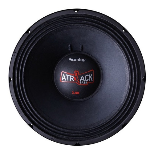 Woofer Bomber Atrack Bass 15  1900w Rms 4 Ohms Preto