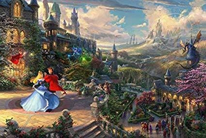 Ceaco Thomas Kinkade La Colección De Disney La Bella Durmien