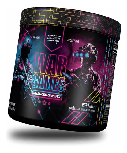 Redcon1 War Games Gaming Pre Entrenamiento Polvo - Bote 30sv Frutos Rojos
