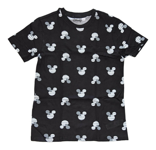 Franela Disney Mickey Talla S -negro